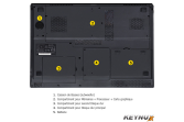 EJIAYU Clevo P170SMA Ordinateur portable Clevo P170SMA sans OS