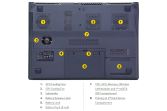 EJIAYU Serveur Rack Ordinateur portable Clevo P370SMA sans OS