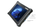 EJIAYU Tablette Durabook R8 AV16 Tablette tactile étanche eau et poussière IP66 - Incassable - MIL-STD 810H - MIL-STD-461G - Durabook R8