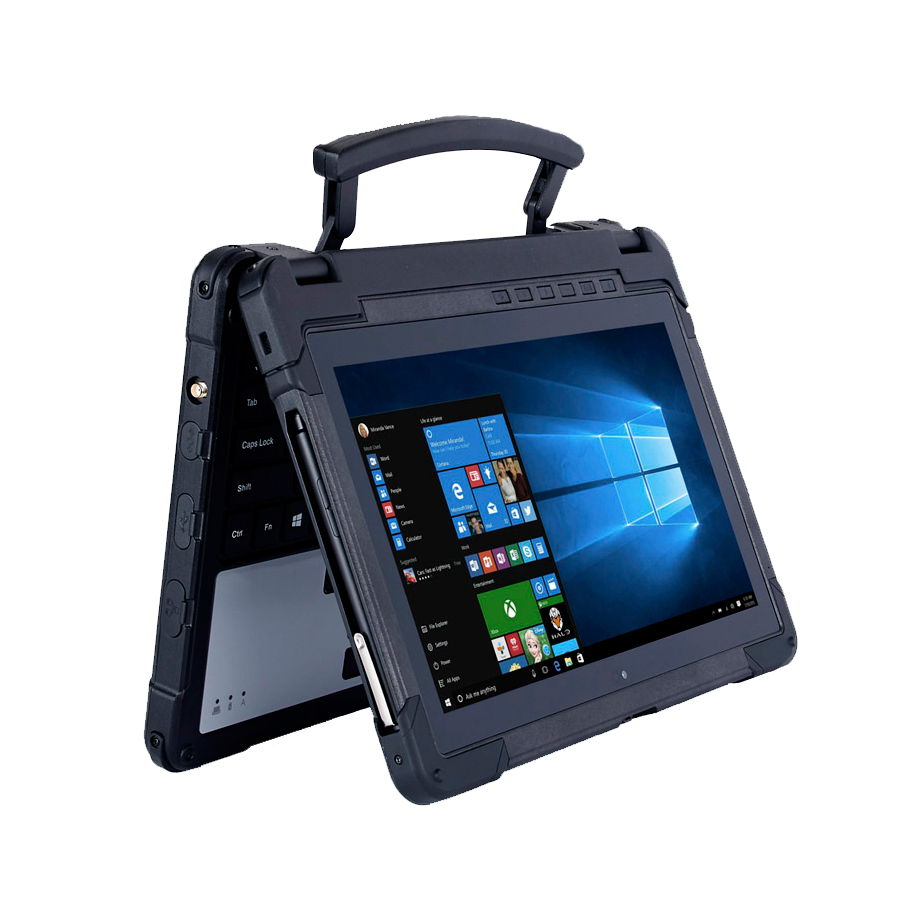 Tablette KX-11X - Tablet-PC 2-en1 tactile durci militarisée IP65 incassable, étanche, très grande autonomie - KX-11X - EJIAYU