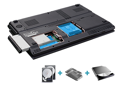 EJIAYU - CLEVO P177SM-A - 1 à 4 disques durs internes