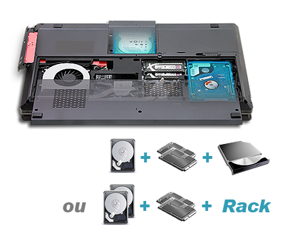 EJIAYU - CLEVO P150SM-A - 1 à 4 disques durs internes EJIAYU - CLEVO P150SM-A - 1 à 4 disques durs internes