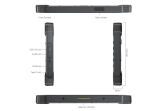EJIAYU Serveur Rack Tablette incassable, antichoc, étanche, écran tactile, très grande autonomie, durcie, militarisée IP65  - KX-8J